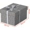 Esselte - Lot de 3 Petites Boites avec Couvercle, Rangement & Cadeaux, 100% Carton Recycle, 100% Recyclable, Motif Geometrique, 