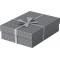 Esselte - Lot de 3 Boites avec Couvercle, Rangement & Cadeaux, 100% Carton Recycle, 100% Recyclable, Motif Geometrique, Gris, 62