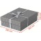 Esselte - Lot de 3 Boites avec Couvercle, Rangement & Cadeaux, 100% Carton Recycle, 100% Recyclable, Motif Geometrique, Gris, 62