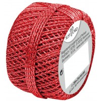 SUSY CARD 11251121 de Noel Cord onnet Pelote, gedrehte Cordon, sous vide, 20 m, 1 piece, rouge