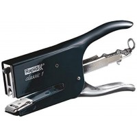 Rapid Pince-Agrafeuse Retro K1, Pour Agrafes 24/6 et 24/8mm, Capacite 50 Feuilles, Metal, Noir, 5000490