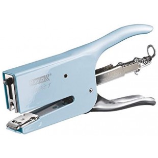 Rapid Pince-Agrafeuse Retro K1, Pour Agrafes 24/6 et 24/8mm, Capacite 50 Feuilles, Metal, Fondant Blue, 5000492