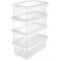 keeeper Clearboxes with Air Control System, Set of 4, 33x19.5x12 cm, 4 x 5.6 Litre, Bea, Transparent