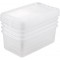 keeeper Clearboxes with Air Control System, Set of 4, 33x19.5x12 cm, 4 x 5.6 Litre, Bea, Transparent