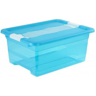 keeeper Boite de Rangement avec Couvercle et Systeme de Fermeture Coulissante, 39,5 x 29,5 x 17,5 cm, 12 l, Cornelia,