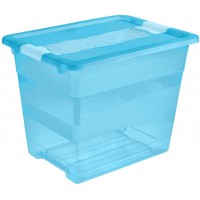 keeeper Boite de Rangement avec Couvercle et Systeme de Fermeture Coulissante, 39,5 x 29,5 x 30 cm, 24 l, Cornelia, B