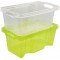 Keeeper Boite de Rangement avec Poignees Integrees, Dimensions : S, 35 x 21 x 15 cm, 6,5 l, Franz, Vert transparent