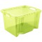 Keeeper Boite de Rangement avec Poignees Integrees, Dimensions : M, 35 x 27 x 21 cm, 13,5 l, Franz, Vert transparent