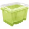 Keeeper Boite de Rangement avec Poignees Integrees, Dimensions : M, 35 x 27 x 21 cm, 13,5 l, Franz, Vert transparent