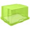 Keeeper Boite de Rangement avec Poignees Integrees, Dimensions : XL, 43 x 35 x 23 cm, 24 l, Franz, Vert transparent