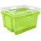 Keeeper Boite de Rangement avec Poignees Integrees, Dimensions : XL, 43 x 35 x 23 cm, 24 l, Franz, Vert transparent