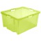 Keeeper Boite de Rangement avec Poignees Integrees, Dimensions : XXL, 52 x 43 x 26 cm, 44 l, Franz, Vert transparent