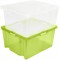 Keeeper Boite de Rangement avec Poignees Integrees, Dimensions : XXL, 52 x 43 x 26 cm, 44 l, Franz, Vert transparent