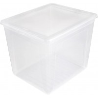 keeeper Boite de Rangement avec Systeme Air Control, 39 x 33,5 x 32 cm, 30 l, Bea, Transparent