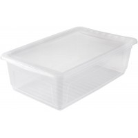 keeeper Boite de Rangement avec Systeme Air Control, 59 x 39 x 18 cm, 30 l, Bea, Transparent