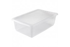 keeeper Boite de Rangement avec Systeme Air Control, 59 x 39 x 18 cm, 30 l, Bea, Transparent