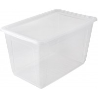 keeeper Clearbox with Air Control System, 59x39x35 cm, 52 Litre, Bea, Transparent