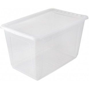 keeeper Clearbox with Air Control System, 59x39x35 cm, 52 Litre, Bea, Transparent