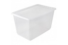 keeeper Clearbox with Air Control System, 59x39x35 cm, 52 Litre, Bea, Transparent