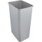 keeeper Premium Waste Bin with Flip Lid, Soft Touch, 45 Litre, Magne, Silver