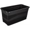 keeeper Transport Box with Lid, Extra Strong, Sliding Closure, 79.5x39.5x40 cm, 83 Litre, Eckhart, Graphite Grey