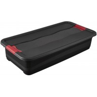 keeeper Boite de Transport avec Couvercle et Systeme de Fermeture Coulissant, Extra-Robuste, 79,5 x 39,5 x 17 cm, 33 