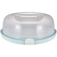 keeeper Boite de Transport pour Gateaux avec Rainures de Decoupe et Plateau de Service, Plastique sans BPA, 38 x 37,5 x 13,5 cm,