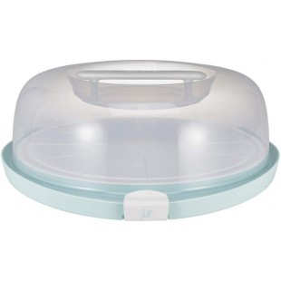 keeeper Boite de Transport pour Gateaux avec Rainures de Decoupe et Plateau de Service, Plastique sans BPA, 38 x 37,5 x 13,5 cm,