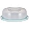 keeeper Boite de Transport pour Gateaux avec Rainures de Decoupe et Plateau de Service, Plastique sans BPA, 38 x 37,5 x 13,5 cm,