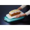 keeeper Boite de Transport pour Gateaux avec Plateau de Service, Plastique sans BPA, 43 x 25 x 18 cm, Gino, Vert Menthe