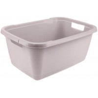 keeeper Laundry Tub, Sturdy Plastic, 32 Litre, Aenna, Grey