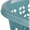 keeeper Laundry Basket with Hip Support, Air Permeable Design, 30.5 Litre, Anton, Aqua Blue