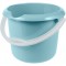 keeeper Bucket with Integrated Measuring Scale and Ergonomic Handle, 5 Litre, Mika, Aqua Blue