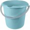 keeeper Bucket with Integrated Measuring Scale and Ergonomic Handle, 10 Litre, Mika, Aqua Blue