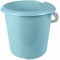 keeeper Bucket with Integrated Measuring Scale and Ergonomic Handle, 10 Litre, Mika, Aqua Blue