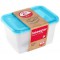 keeeper Food Storage Containers, Set of 2, 2 x 2 l, 20.5 x 15.5 x 10.5 cm, Fredo Fresh, Transparent Blue