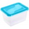 keeeper Food Storage Containers, Set of 2, 2 x 2 l, 20.5 x 15.5 x 10.5 cm, Fredo Fresh, Transparent Blue