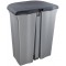 keeeper Pedal Bin with 2 Waste Compartments, 2x 11 Litre, Torge, Silver