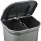 keeeper Pedal Bin with 2 Waste Compartments, 2x 11 Litre, Torge, Silver