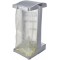 keeeper Support a  Sacs Poubelles avec Compartiment de Rangement Integre, 60-120 L, Ole, Argent