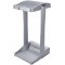 keeeper Support a  Sacs Poubelles avec Compartiment de Rangement Integre, 60-120 L, Ole, Argent