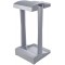 keeeper Support a  Sacs Poubelles avec Compartiment de Rangement Integre, 60-120 L, Ole, Argent