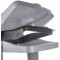 keeeper Support a  Sacs Poubelles avec Compartiment de Rangement Integre, 60-120 L, Ole, Argent