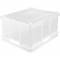 keeeper Boite de Transport Euro-Box XXL, Plastique Robuste (PP), 52 x 43 x 28 cm, 54 l, Bruno, Natural Transparent