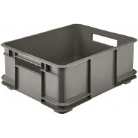 keeeper Boite de Rangement avec Poignees, Boite Euro L, Procyclen, 20,5 L, Bruno Eco Line, Eco Gris