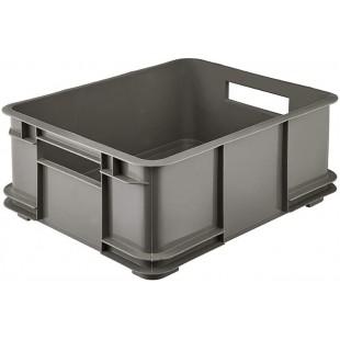 keeeper Boite de Rangement avec Poignees, Boite Euro L, Procyclen, 20,5 L, Bruno Eco Line, Eco Gris