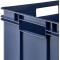 keeeper Boite de Rangement avec Poignees, Boite Euro XXL, Procyclen, 54 L, Bruno Eco Line, Eco Bleu