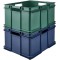 keeeper Boite de Rangement avec Poignees, Boite Euro XXL, Procyclen, 54 L, Bruno Eco Line, Eco Bleu