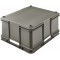 keeeper Boite de Rangement avec Poignees, Boite Euro XXL, Procyclen, 54 L, Bruno Eco Line, Eco Gris