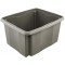 keeeper Boite de Rangement a Emboiter et a Empiler, 41 x 34 x 22 cm, 24 l, Emil Eco Line, Eco Gris